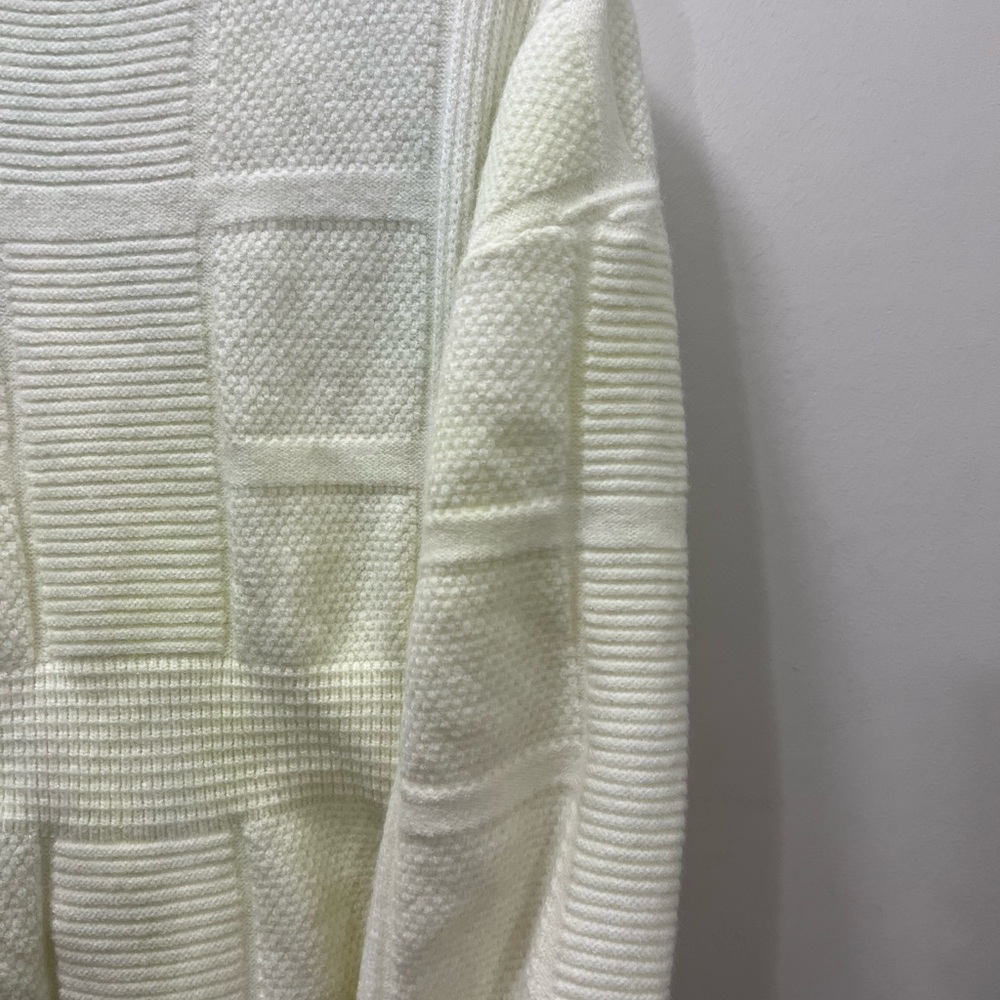 Area Stars Off White Open Back Knit Dress Size Large $175 - Picture 8 of 10